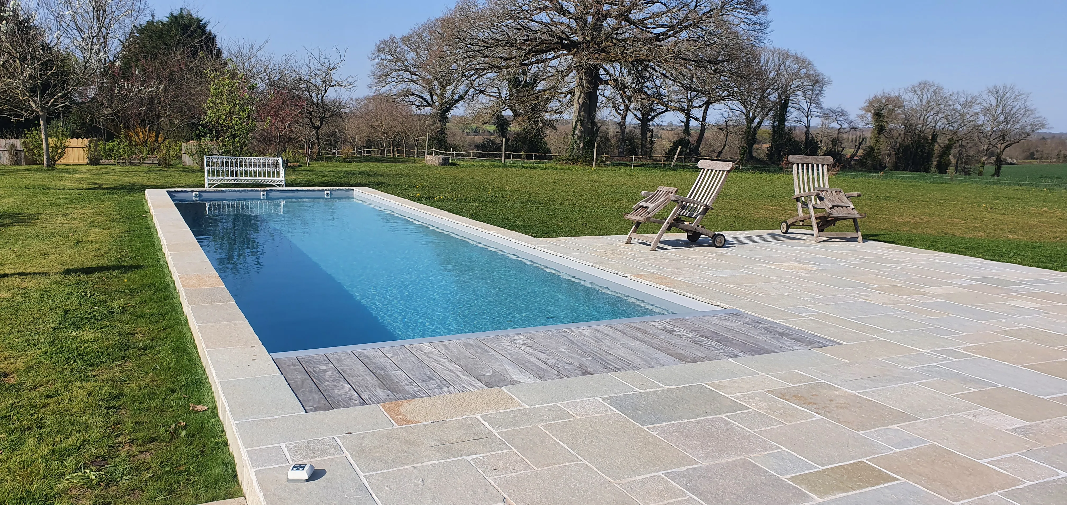 Piscine prête pour la baignade à Pornic