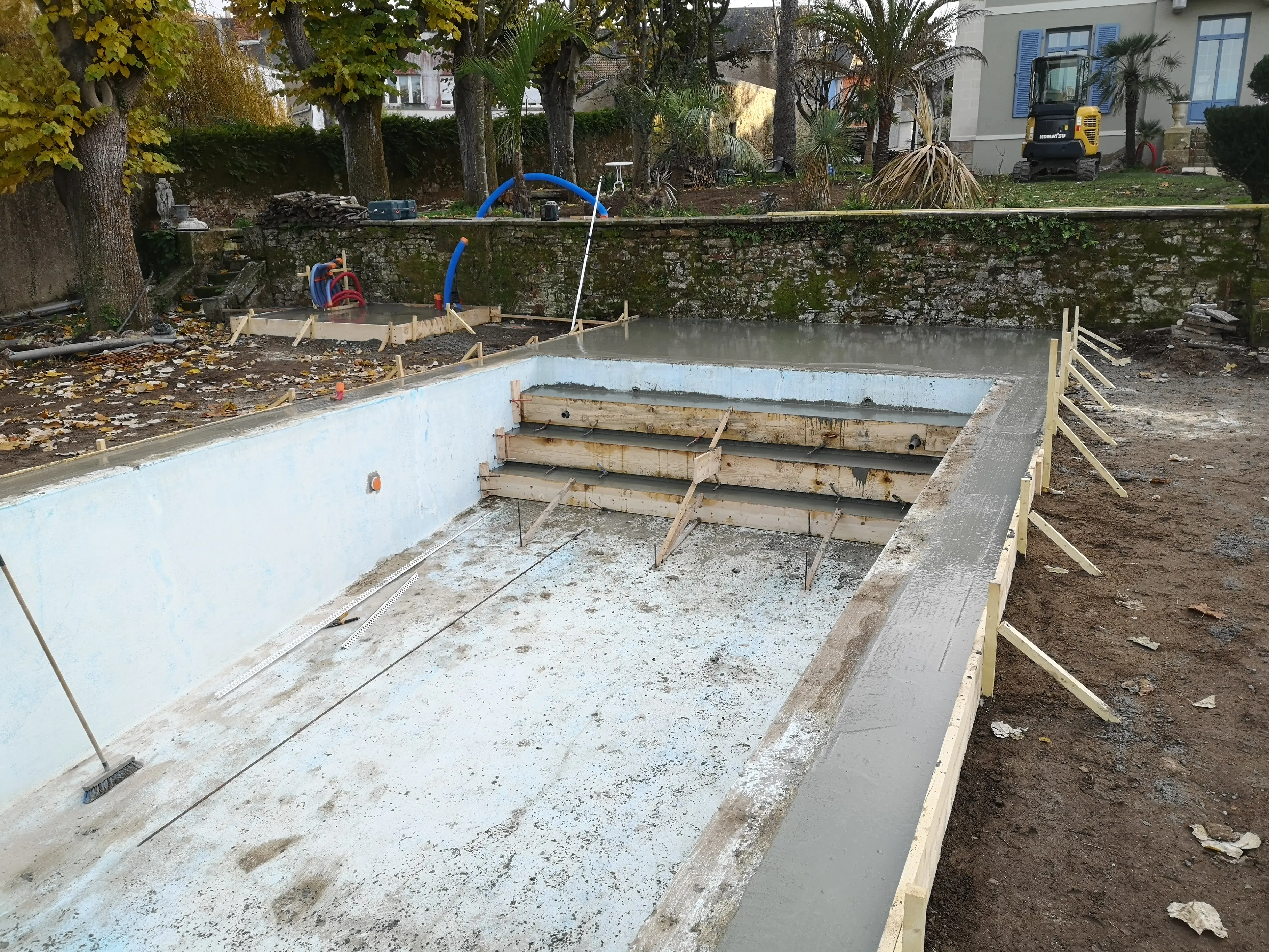 Coulage de l’escalier et dalle pour local technique