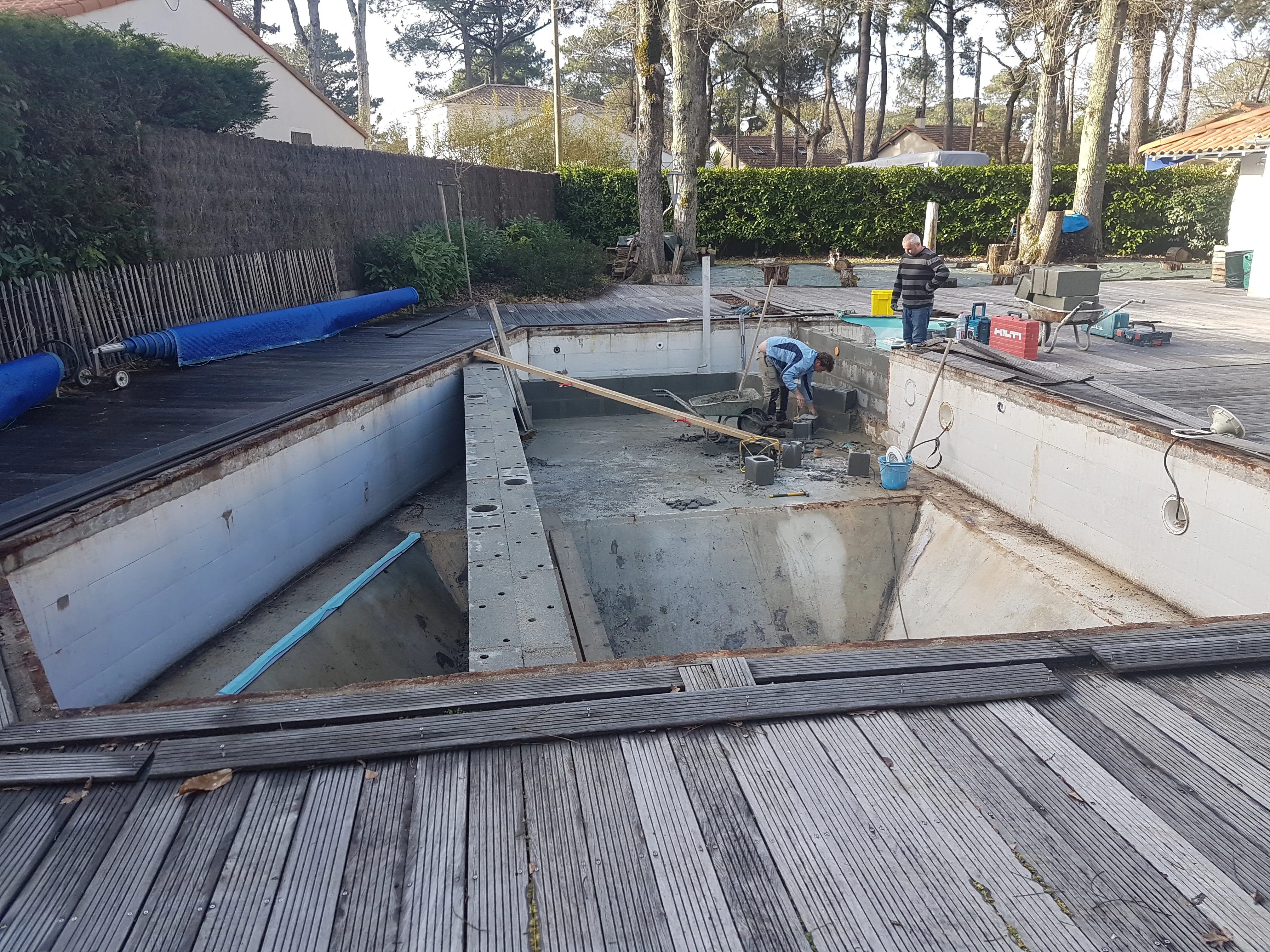 Piscine avant modifications structurelles