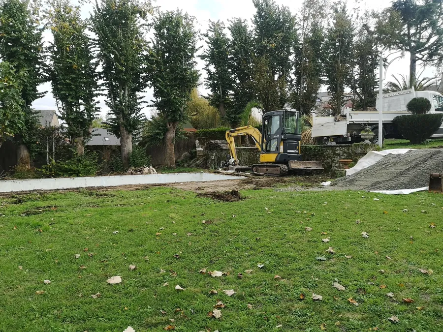Création d’un accès temporaire pour le chantier
