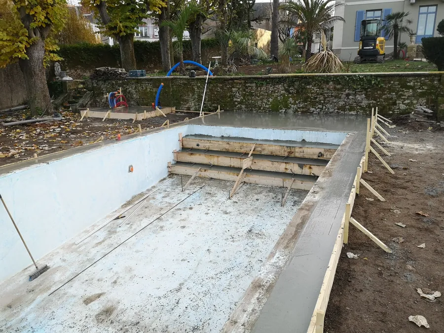 Coulage de l’escalier et dalle pour local technique